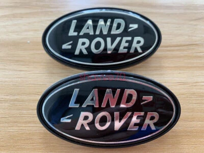 2x Placa lateral negra CUERPO PLACA EMBLEMA Placa de identificación PARA LAND ROVER LR2 FREELANDER 2 Foto 1 de 4