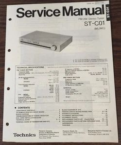 Technics ST-C01 FM/AM Stereo Tuner Service Manual - Original - Bild 1 von 1