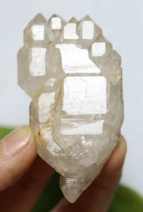 80.9g Unique NATURAL skeletal Elestial QUARTZ Crystal Double End Specimen - Picture 1 of 11