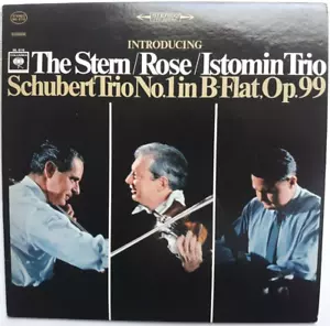 Schubert Piano Trio Op. 99 (Istomin/Stern/Rose) Columbia MS 6716 2-eye label vg+ - Picture 1 of 4