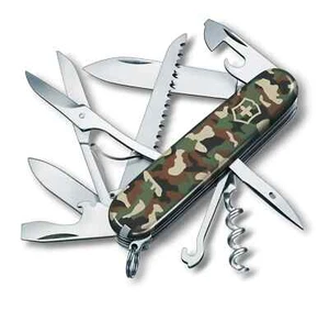 VICTORINOX HUNTSMAN CAMO CAMOUFLAGE SWISS ARMY KNIFE MULTI-TOOL EXCELLENT SHAPE - Picture 1 of 1