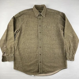 Cabelas Flanellhemd Herren Large Tall Hirschleder weich sämisch Knopfleiste Outdoor - Bild 1 von 6