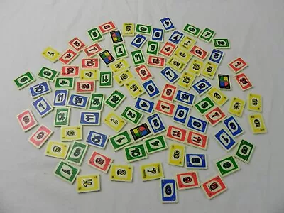 1993 Mattel UNO Rummy Up 97 Tile Replacement Game Parts Missing 3 Near Complete - Image 1 of 4