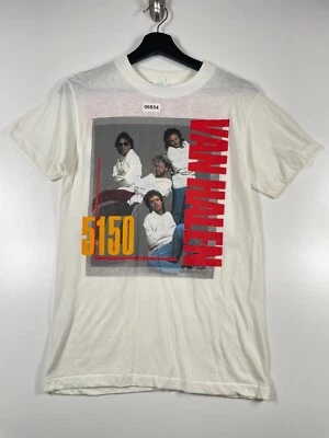 Ched By Anvil Mens Van Halen North American Tour 1986 Graphic T Shirt White Sz M - Image 1 of 4