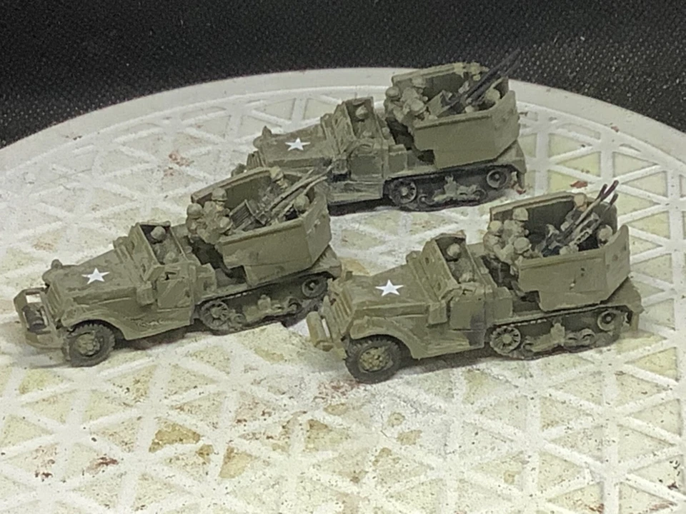 15mm Painted US M-15A1 SPAA  Plt. (3) - Image 1 of 4
