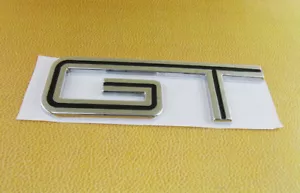 FORD Falcon GT EMBLEM Metal BADGE BLACK & CHROME AU BA BF FG FGX FPV Sedan Ute - Picture 1 of 3