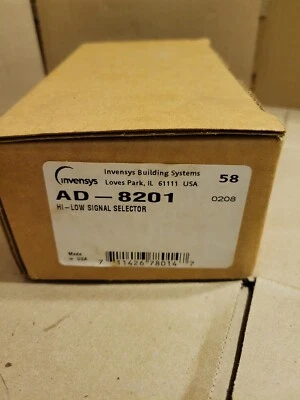 INVENSYS BARBER COLMAN SIEBE CONTROLINE AD-8201 HI-LOW SIGNAL SELECTOR NEW - Image 1 of 4