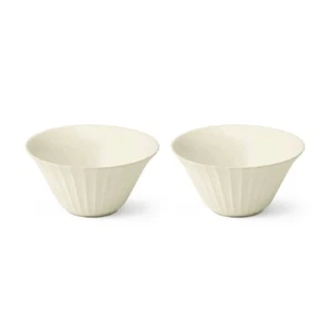KwangJuYo Seashell Series Ivory Noodle Bowl 18 2p Set Ceramic Asian Food Korean - Picture 1 of 9