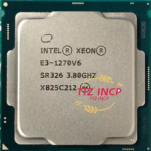 Intel Xeon E3-1270 v6 3.80GHz 4 Cores SR326 LGA1151 CPU Processor - Picture 1 of 3