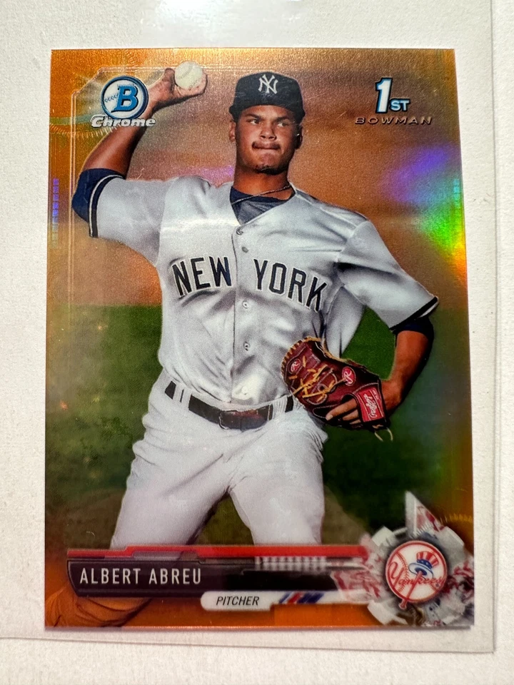 K48,558 - 2017 Bowman Chrome Mini Prospects Orange #BCP153 Albert Abreu #/25 - Image 1 of 1