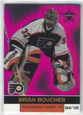 2000-01 Pacific Vanguard #71 Brian Boucher (goalie) Holographic Purple 068/105