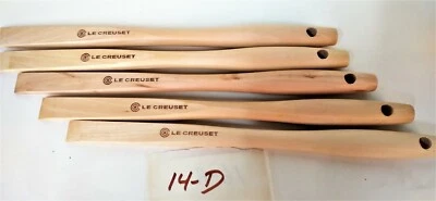 Lot of 5- Le Creuset HB110 Bijou Replacement Wood Spatula Handle 10" - Image 1 of 2