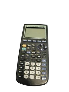 Calculadora gráfica Texas Instruments TI-83 Plus negra sin cubierta de batería funciona - Imagen 1 de 3