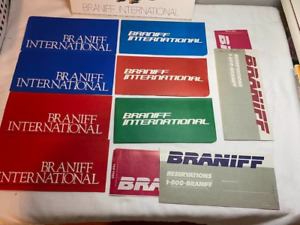 1980's Braniff Airlines Ticket Envelopes