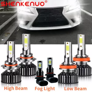 For Lexus IS250 IS350 RX350 2006-2009 LED Headlight High Low Fog Light Bulb Kit - Picture 1 of 12