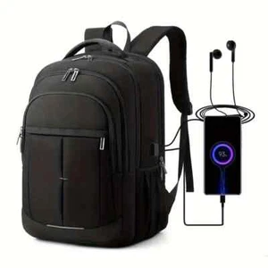 Mochila grande para portátil con carga USB, mochila de negocios para hombres - Imagen 1 de 3