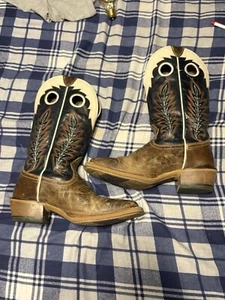 Ariat® Men's Dusted Wheat & Navy Real Deal Boot 10029694 - Picture 1 of 7