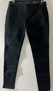 Apt.9 Jegging 4P Negro Pull-on Calce Moderno Pierna Ajustada Mezcla de Algodón Elástico - Imagen 1 de 8