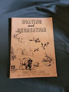 De colección Montana Fort Peck Lake Navegación Recreación Mapas Ejército Cuerpo de Ingenieros 1992 - Imagen 1 de 4