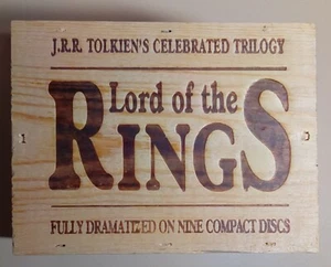 J.R.R. Tolkien's LORD OF THE RINGS Trilogy ~ Compact Discs + Wooden Storage Box - Picture 1 of 2