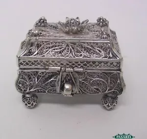 Seltene russische 91 silber filigrane Gewürzbox Besamim von Fjodor Pichugin Moskau 1857 - Bild 1 von 5