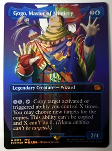 Magic The Gathering Final Fantasy - Gogo, Master of Mimicry - FOIL Borderless Mythic - 0377 casi nuevo - Imagen 1 de 1