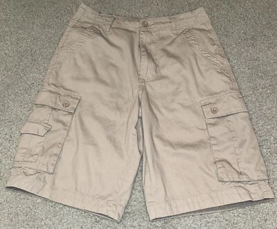 Pantalones Cortos London Fog Para Hombre Talla 30 Tostado Carga Exterior Bolsillos Algodón Foto 1 de 4