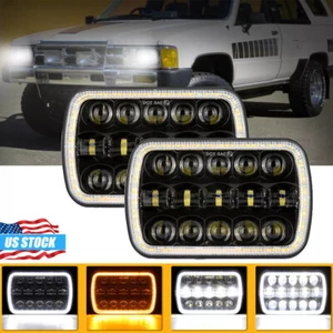 Faros LED de 7x6 pulgadas luz de señal de giro de haz alto bajo para Mitsubishi Mighty-Max - Imagen 1 de 12