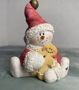 Sarah's Attic Snowonders 1998 December Snowman Figurine #6411 No Box - Picture 1 of 6