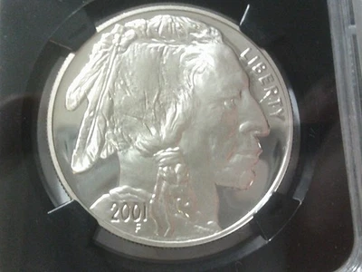 2001-P Buffalo Silver Dollar Commemorative NGC PF-69 Ultra Cameo - Image 1 of 4