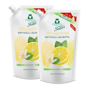 Frosch Senses Sensitiv Dusche Zitronenminze 500ml Nachfüller (2er Pack) - Bild 1 von 4