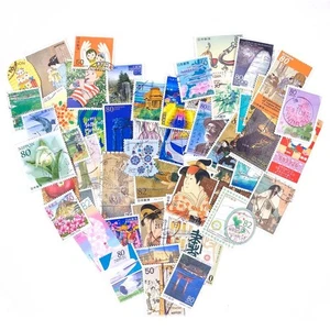 100 x used Japanese postage stamps - Lucky Dip off paper - Picture 1 of 8