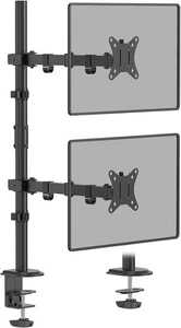 [Read Description]WORLDLIFT Dual Monitor Stand Vertical Stack Monitor Desk Moun* - Picture 1 of 7