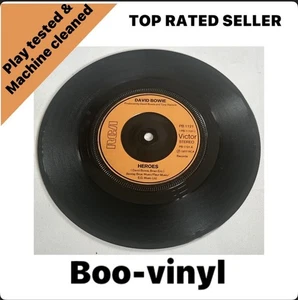 David Bowie Heroes V2 Schneider 1977 RCA Records PB 1121 7” Vinyl NM/M - Picture 1 of 6