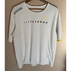Nike Herren Live Strong Training T-Shirt Weiß Gelb XXL - Bild 1 von 3