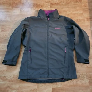 Patagonia Adze Jacke Damen XL grau leicht Polartec Softshell Reißverschlusstaschen - Bild 1 von 10