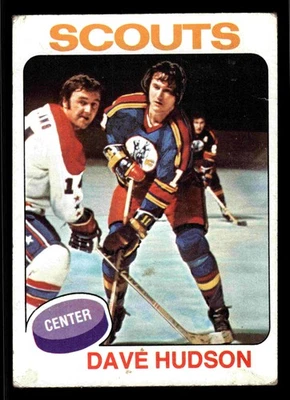 1975-76 Topps Dave Hudson #122 - Kansas City Scouts - Image 1 of 2
