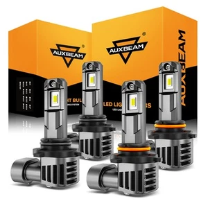 Kit de faros LED AUXBEAM 9006 9005 Combo bombillas haz alto bajo 1:1 blanco sin ventilador - Imagen 1 de 12