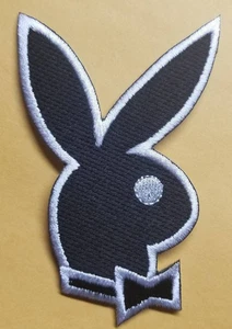 Playboy Bunny  Embroidered Patch approx 2.5 x 3.5" iron and or sewn - Picture 1 of 2