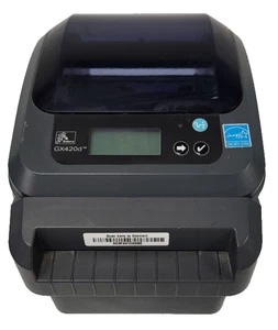 Impresora de etiquetas térmicas Zebra GX420D Bluetooth USB cortador y adaptador de corriente - Imagen 1 de 10