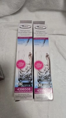 Genuine Whirlpool Fridge Ice & Water Filter 4396508 2 pack - Image 1 of 4