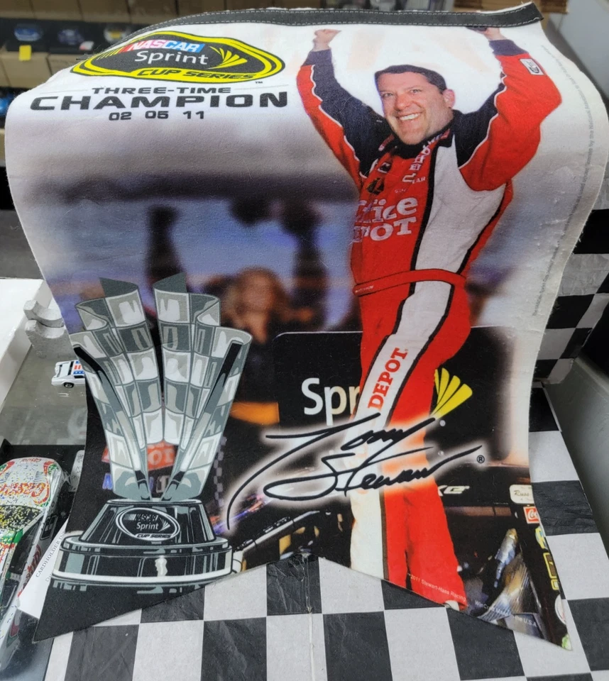 WinCraft NASCAR Tony Stewart SPRINT CUP ~3X CHAMPION~ '02, '05 & '11 Banner - Image 1 of 1