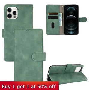 For iPhone 17 Air 17 16 12 Pro Max 15 14 13 11 XR 7 XS Phone Case Leather wallet - Picture 1 of 22