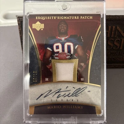 2006 Exquisite Collection Signature Swatch /10 Mario Williams Rookie Auto RC - Image 1 of 3