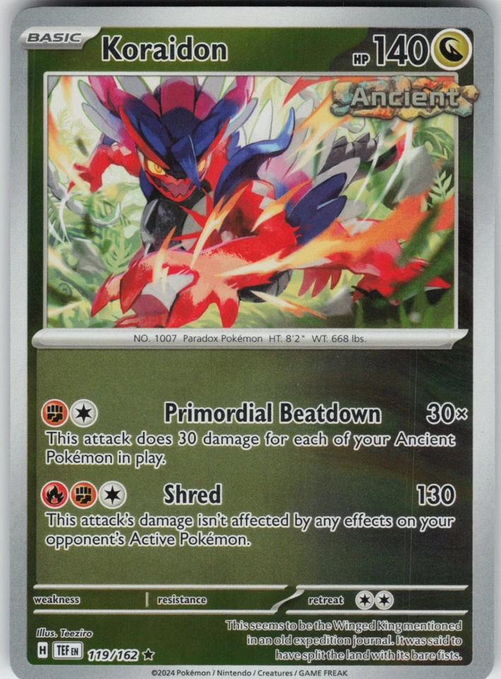 PO-01 Reverse Holo Koraidon 119/162 SV05: Temporal Forces - Image 1 of 1