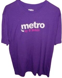 Camiseta grande de manga corta Metro By T-Mobile púrpura para hombre - Imagen 1 de 2