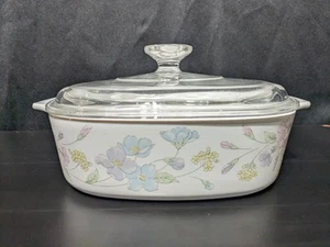 Corning Ware Pastel Bouquet  A-2-B  2 Quart/ Liter Casserole Lid A-9-C - Picture 1 of 10