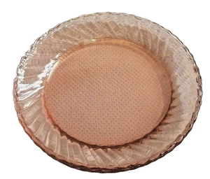4 Vintage Arcoroc France Rosaline Pink Swirl Dinner Plates 8 7/8" EUC - Picture 1 of 2
