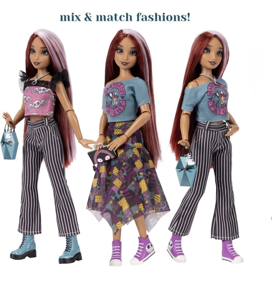 Disney ILY 4 Ever I Love Jack & Sally 12” Doll Pack 10 Mix & Match Pieces