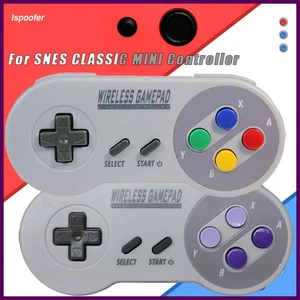 NUEVO CONTROLADOR GAMEPAD INALÁMBRICO DE 2,4 GHz para Super Nintendon NES y SNES Classic Mini - Imagen 1 de 26